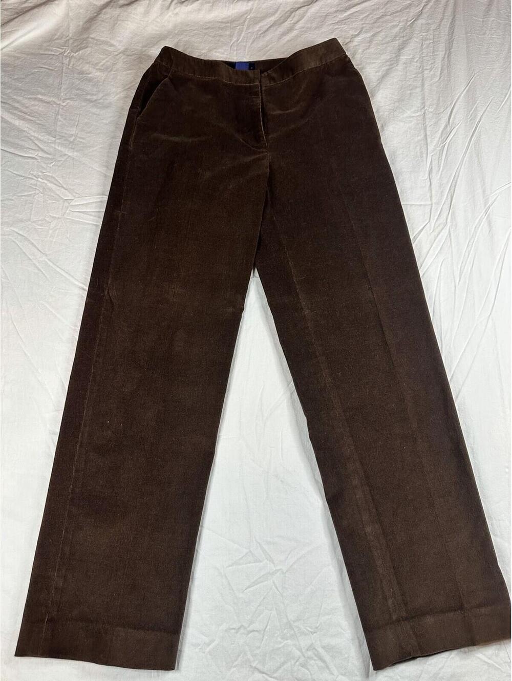 ✨🤎 Vintage Chocolate Brown Corduroy Pants Classic Straight Leg 🤎✨ - Picture 1 of 11